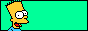 Bart Simpson green button