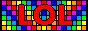 LOL colorful animated badge